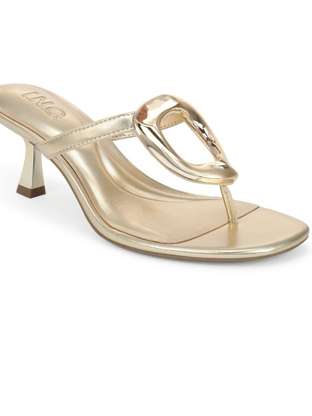 INC International Concepts Gold and White Women's Dress Heels NWT size 8 - Picture 7 of 12
